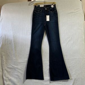 Judy Blue 5/27 Flare unhemmed Jeans
